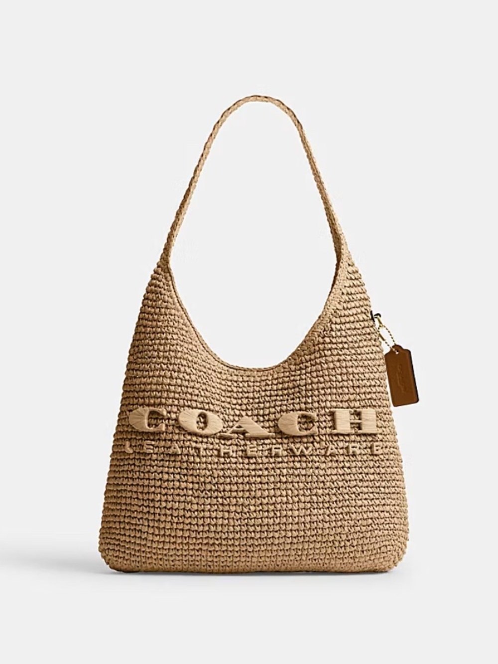 Coach Brooklyn Shoulder Bag 28 in Raffia